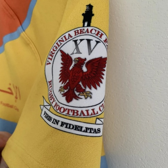 Akuma Rugby Jersey Ekhwan Rugby Football Club Yellow  Size Large Taylor Swift - Picture 5 of 12